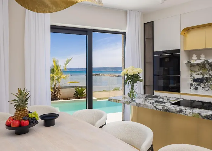 Luxury Seafront Noles With Heated Pool, Jacuzzi, Ev Near Zadar Villa Sukošan